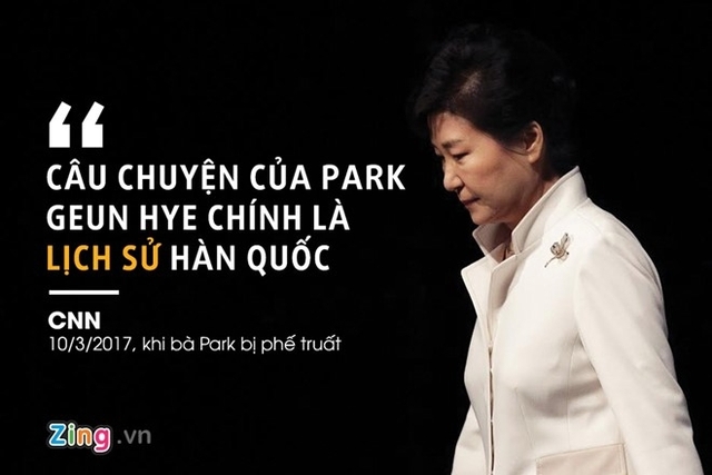 
Park Geun Hye, con gái một nhà độc tài, trở thành tổng thống nhờ được dân bầu và bị phế truất bằng phán quyết của tòa án trong một thể chế dân chủ. Ảnh: AFP. Đồ họa: Phượng Nguyễn.
