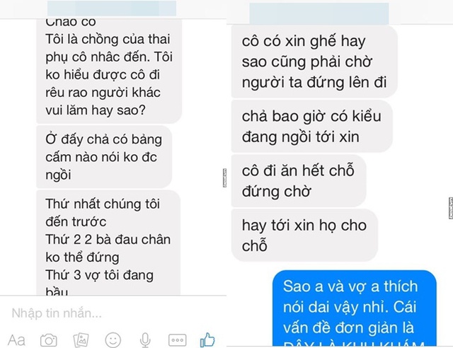 
Người chồng nhắn tin với những lời lẽ trách móc, chửi bới vô cùng khó chịu.
