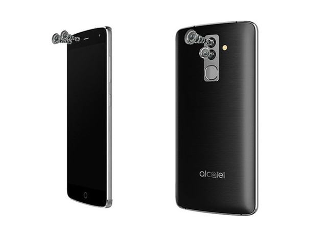 
Smartphone tầm tung của Alcatel trang bị camera kép ở cả 2 mặt.
