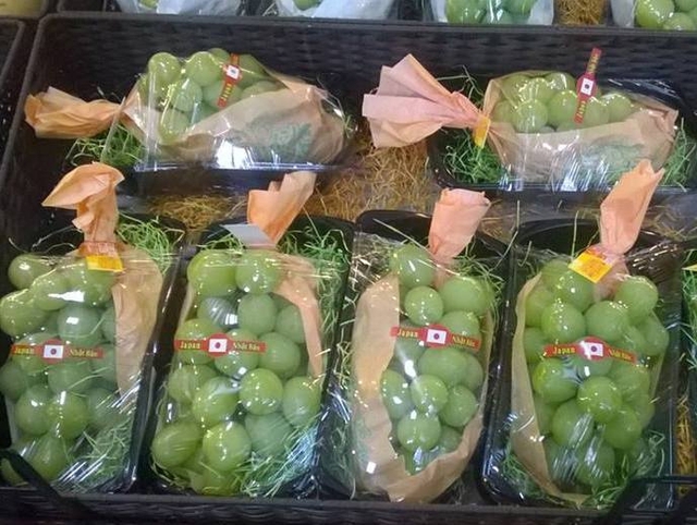 ...hay nho xanh mẫu đơn ngày càng xuất hiện nhiều ở Việt Nam