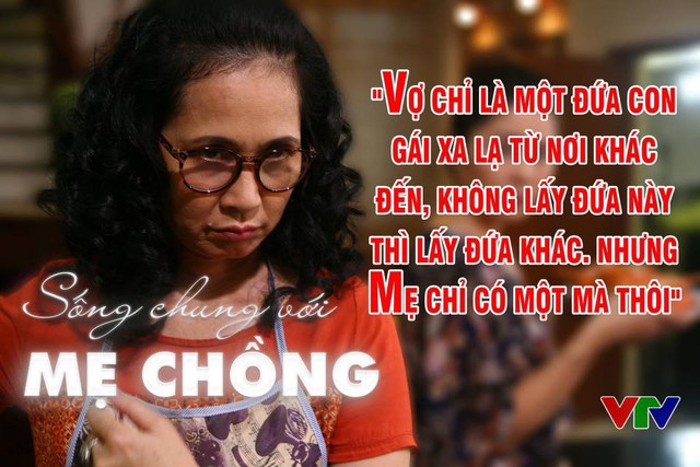 
NSND Lan Hương trong vai bà mẹ chồng tai quái.
