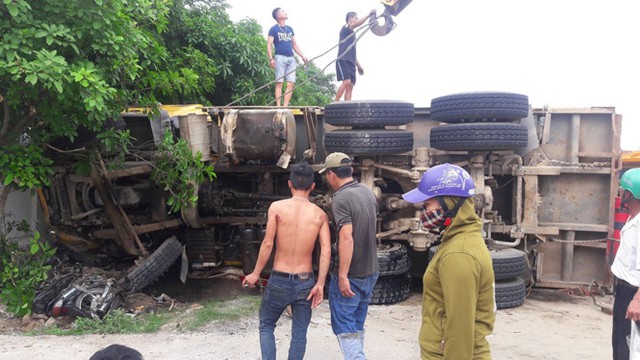 Hiện trường vụ tai nạn.