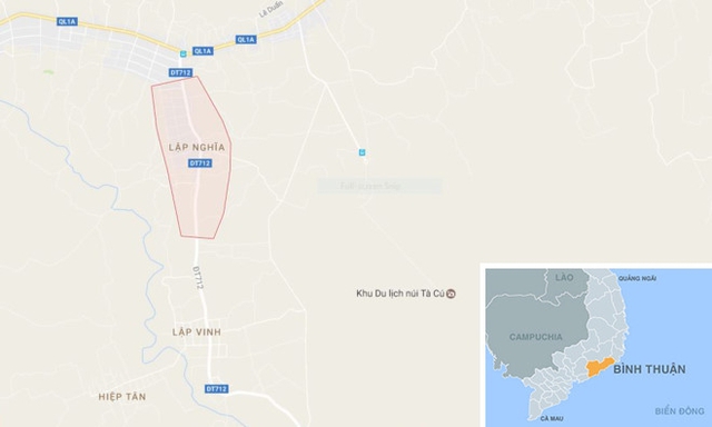 Khu phố Lập Nghĩa, nơi xảy ra vụ việc. Ảnh : Google Maps.
