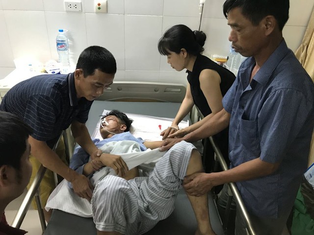 Nạn nh&acirc;n Đ. vẫn c&ograve;n h&ocirc;n m&ecirc;