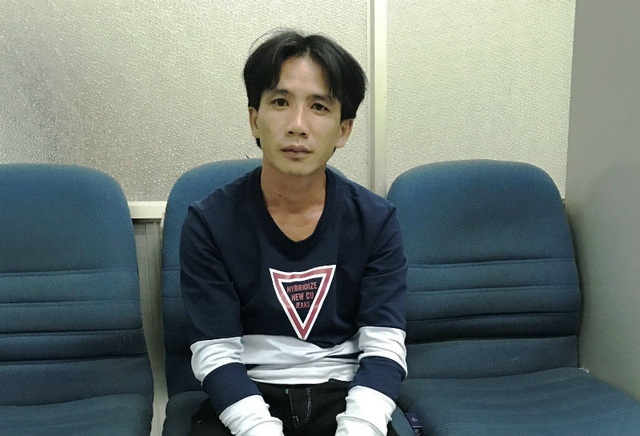 
Nghi can L&ecirc; Văn Nửa khi bị bắt giữ
