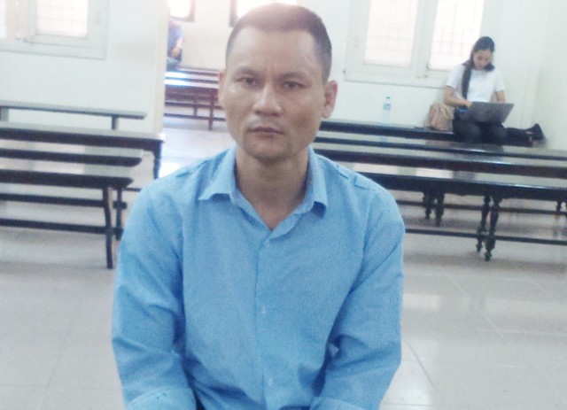 Bị c&aacute;o Hiệu tại t&ograve;a. Ảnh: V.T.