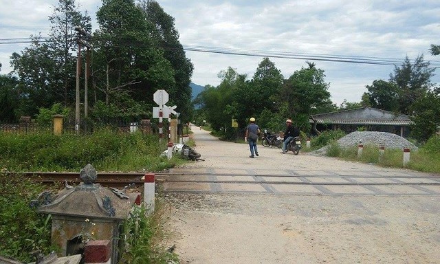 Đoạn đường ngang d&acirc;n sinh xảy ra tai nạn.
