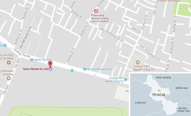 
Nơi xảy ra vụ h&agrave;ng rong đ&acirc;m ph&oacute; chủ tịch phường. Ảnh: Google maps.
