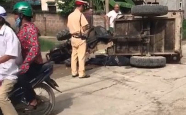 Khu vực xảy ra vụ tai nạn. (Ảnh: Cắt từ clip)