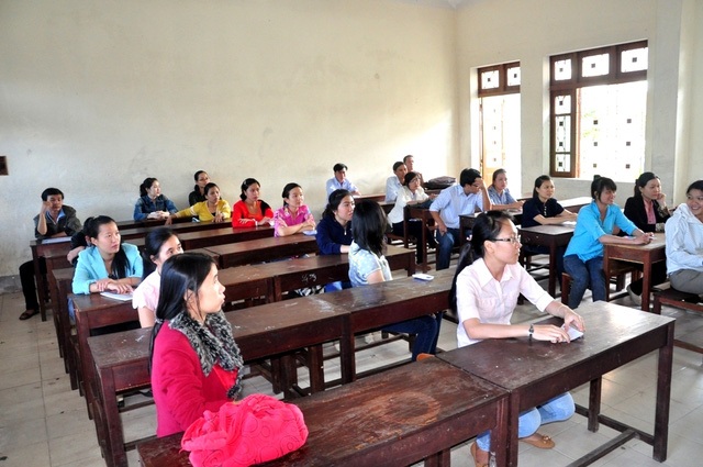 
Các thí sinh trong một kỳ thi tuyển viên chức công chức tỉnh Quảng Nam
