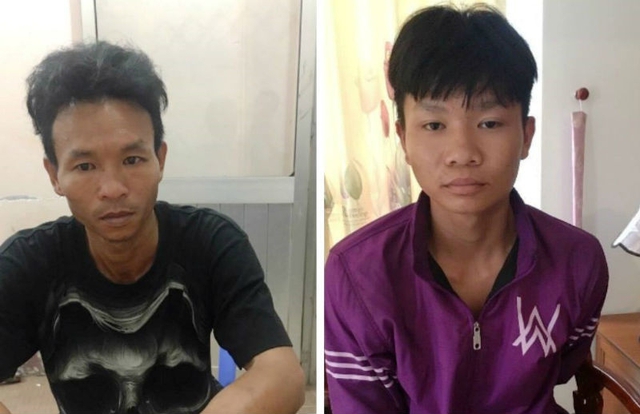 
2 anh em, gồm: Đặng Ho&agrave;ng Vũ (tr&aacute;i) v&agrave; Đặng Thi&ecirc;n Ph&uacute; (phải) tại cơ quan c&ocirc;ng an
