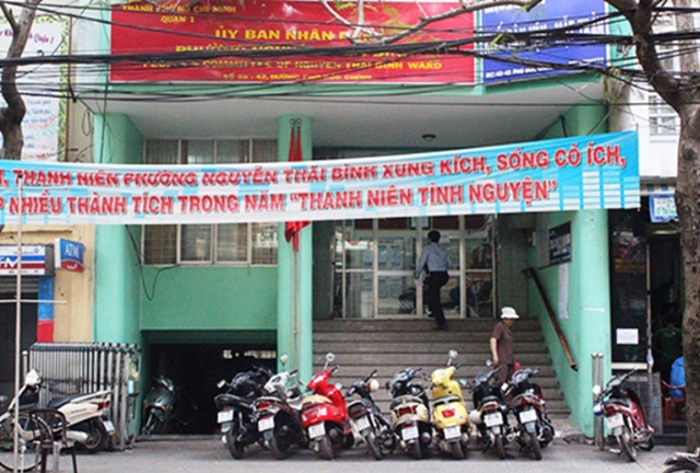UBND phường Nguyễn Thái Bình, quận 1, TPHCM.