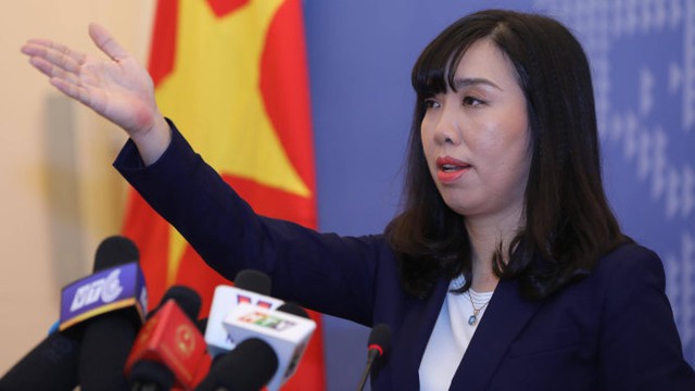 Người ph&aacute;t ng&ocirc;n Bộ Ngoại giao Việt Nam L&ecirc; Thị Thu Hằng - Ảnh: VIỆT DŨNG