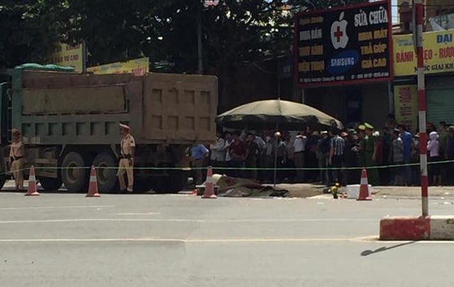 Hiện trường vụ tai nạn. Ảnh CTV