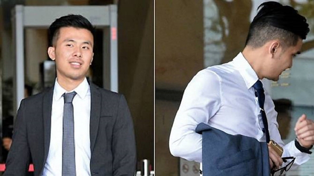
Le Michael (phải) và Khong Tam Thanh trong lần ra tòa hôm 7/8.
