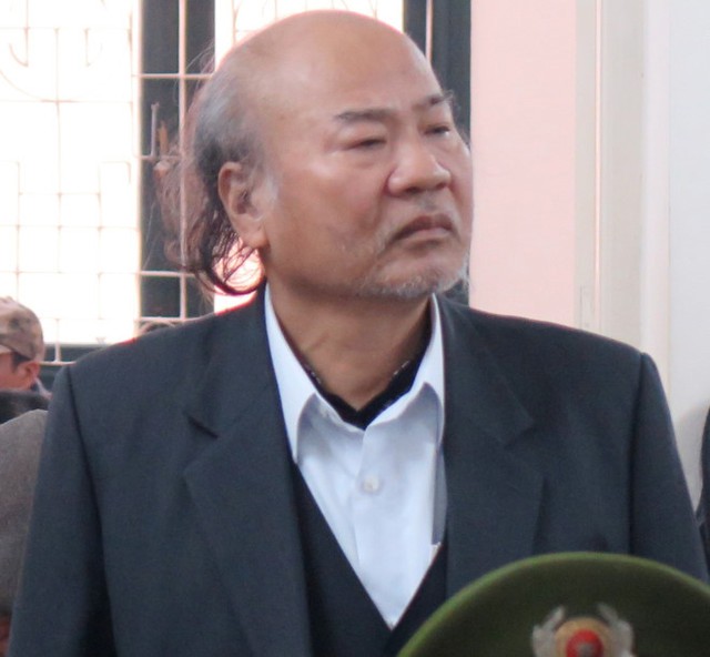 
Bị cáo Giang Văn Hiển tại phiên xử sơ thẩm hồi tháng 2. Ảnh: Vân Thanh.
