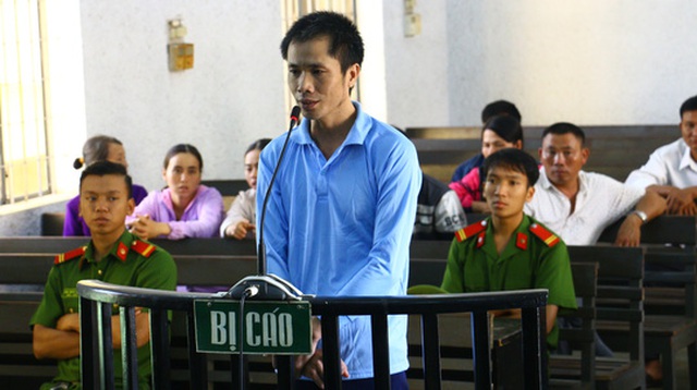 
Bị cáo Cao Minh Thuận tại phiên tòa sơ thẩm
