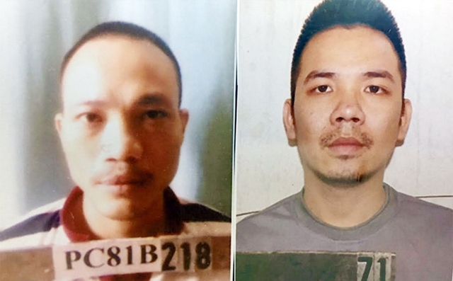 
Hai tử tù Nguyễn Văn Tình (phải) và Lê Văn Thọ
