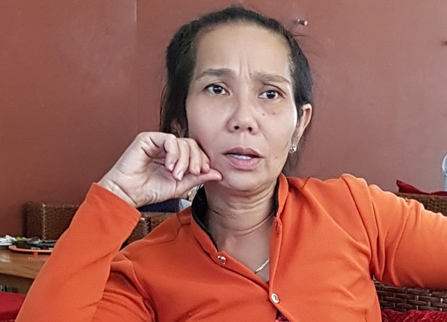 
B&agrave; Trịnh Thị H&oacute; trong giờ nghị &aacute;n. Ảnh: Việt Tường.
