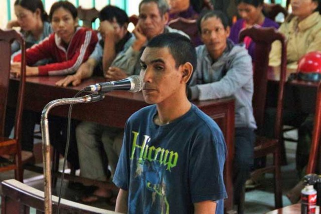 
Bị cáo Y Ăi tại phiên xét xử.
