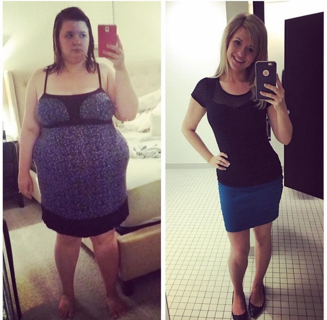 Christine đ&atilde; giảm tổng cộng 70kg trong v&ograve;ng 16 th&aacute;ng.
