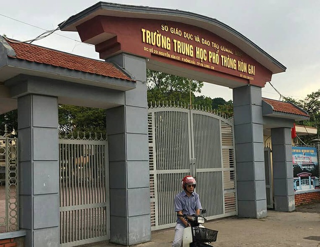 Trường THPT Hòn Gai (TP. Hạ Long, tỉnh Quảng Ninh).