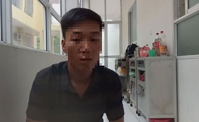 Anh Nguyễn Văn Th. chồng của nạn nhân (Ảnh: Công Đức).
