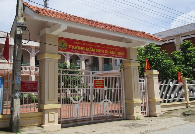 
Trường Mầm non Quảng Th&aacute;i. Ảnh: N.D.
