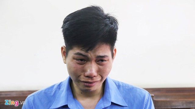 Bị cáo Phạm Ngọc Sơn tại phiên tòa sơ thẩm. Ảnh: Kỳ Hoa.