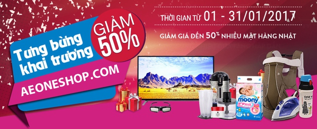 H&igrave;nh: Trang thương mại điện tử Aeon Eshop ra mắt người ti&ecirc;u d&ugrave;ng từ đầu th&aacute;ng 01/2017