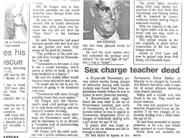 
Mẩu tin ngắn gọn về cái chết của Kevin George Guy trên báo.
