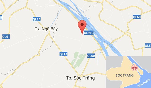 
Nơi xảy ra vụ việc ở x&atilde; Thới An Hội (Kế S&aacute;ch, S&oacute;c Trăng). Ảnh: Google Maps.
