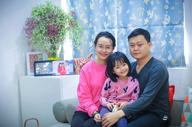 
Gia đình nhỏ của chị Lê Phương.
