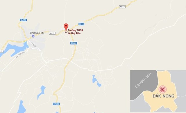 Trường THCS Lê Quý Đôn nơi xảy ra sự việc. Ảnh: Google Map.