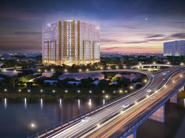Phần lớn các căn hộ tại T&T Riverview nhìn trực diện ra sông Hồng