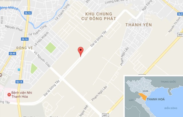 
Vị trí xảy ra vụ việc. Ảnh: Google Maps.
