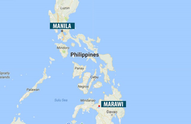 
Thành phố Marawi nằm ở phía nam của thủ đô Manila. Ảnh: Google Maps 
