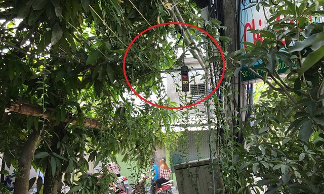 Sợi d&acirc;y treo cổ nạn nh&acirc;n (v&ograve;ng tr&ograve;n đỏ)