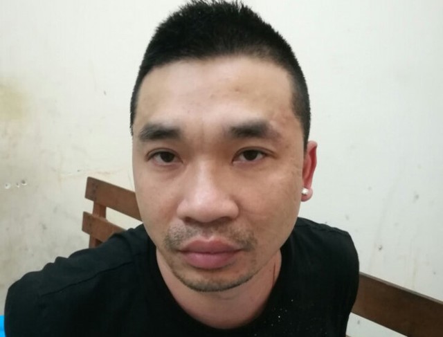Văn K&iacute;nh Dương khi bị bắt. Ảnh: C&ocirc;ng an cung cấp.
