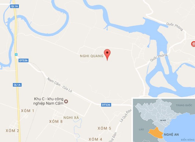 
X&atilde; Nghi Quang, nơi lực lượng chức năng bắt nghi phạm. Ảnh: Google Maps.

