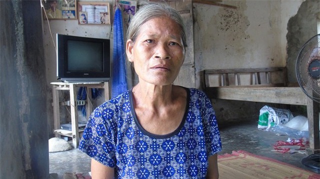 Bà Toàn kể lại sự việc đau lòng.