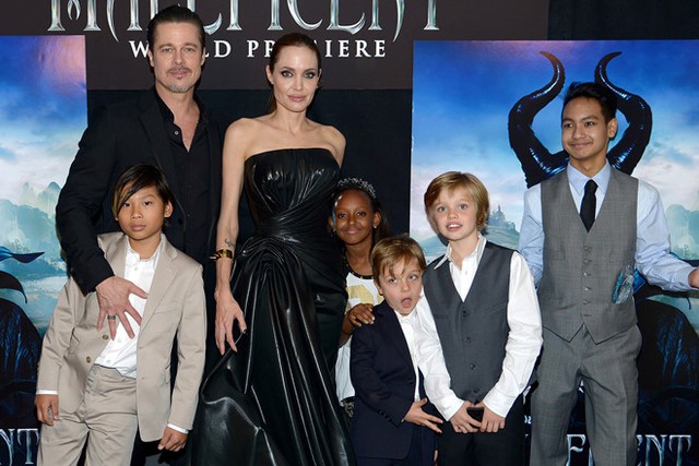  Cặp đô Jolie - Pitt luôn sử dụng triệt để hình ảnh gia đình và 6 người con trong việc quảng bá phim mới. 