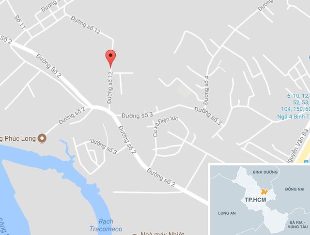 Vị tr&iacute; gần nơi xảy ra vụ tai nạn. Ảnh: Google Maps.