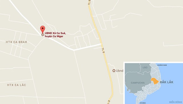 
UBND xã Cư Suê nơi ông Hiền từng công tác. Ảnh: Google Maps.
