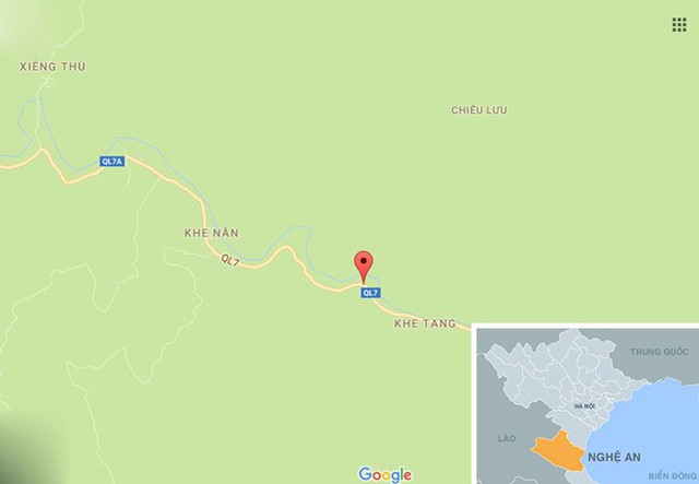
Xã Chiêu Lưu, nơi xảy ra sự việc. Ảnh: Google Maps.
