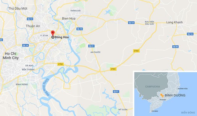 
Địa điểm 2 nghi can bị hiệp sĩ bắt. Ảnh: Google Maps.
