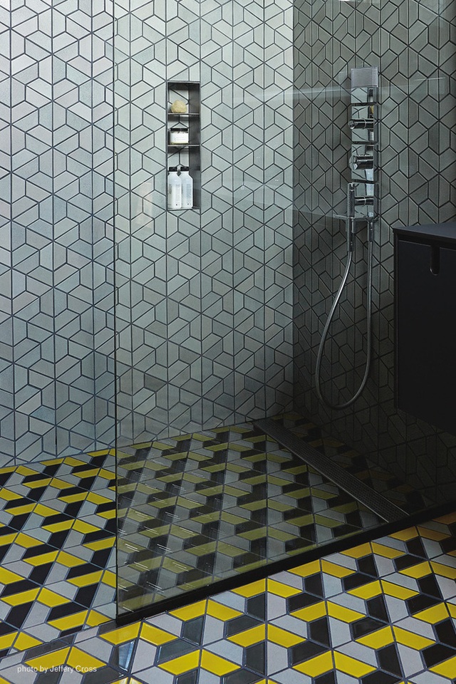 Ốp gạch lấy cảm hứng từ phong cách Mosaic.