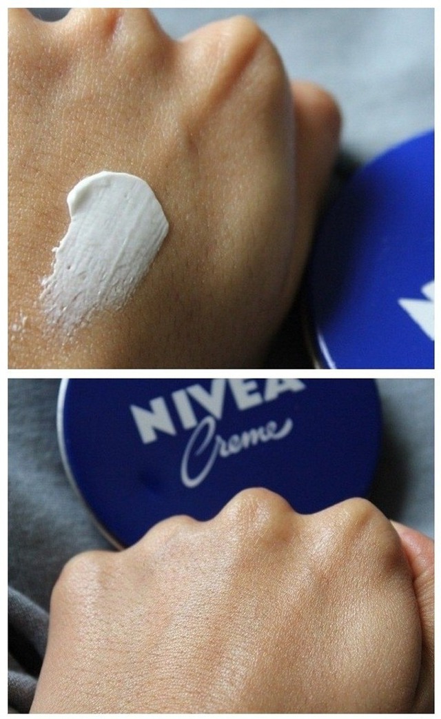 Nivea Creme còn được các cô gái sử dụng như một loại mặt nạ dưỡng da hay tẩy trang nữa đấy
