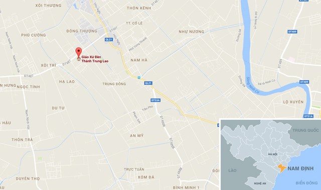 
Nh&agrave; thờ ở huyện Trực Ninh (Nam Định). Ảnh: Google Maps.

Theo Zing.vn

