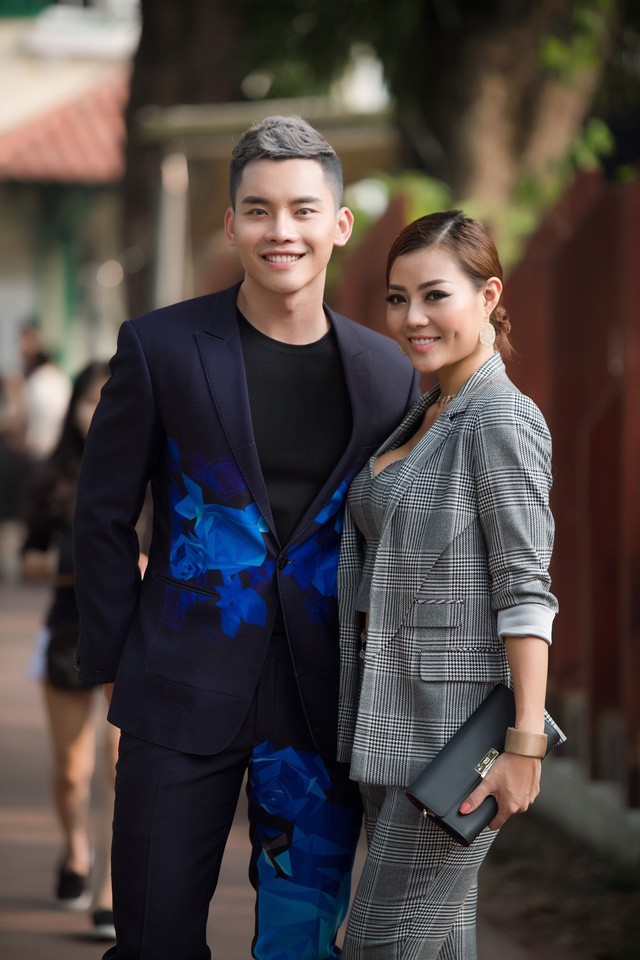 Thanh Hương và nam MC Mạnh Khang.